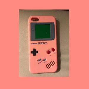 Pink classic gameboy iphone 5s case